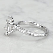 2.00 CT Pear Cut Lab Grown Diamond Engagement Ring Mapple Gems